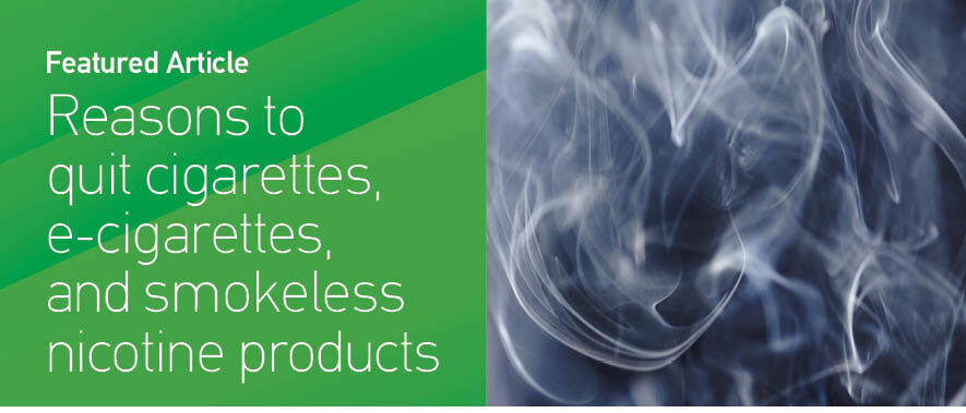 Figure from article: Reasons to quit cigarettes,...